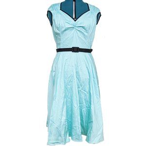 Pinup Couture Heidi Dress in Cool Mint Size: XL